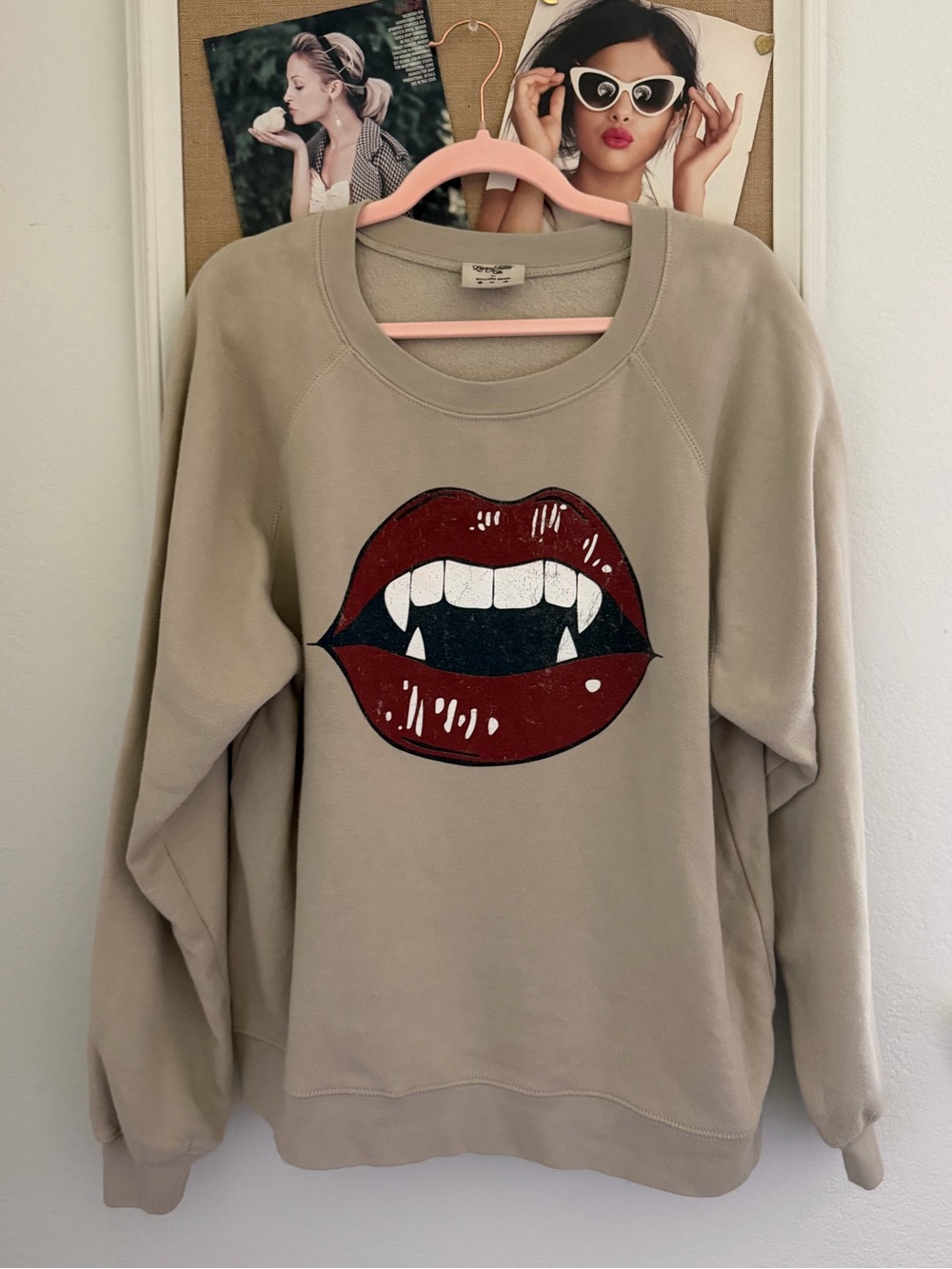 Living Fully Co. Halloween Graphic Sweatshirt - Beige